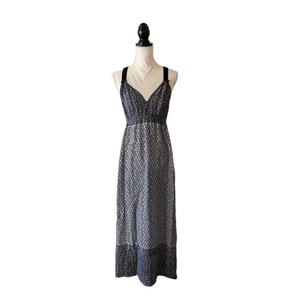 Fifteen Twenty Summer Maxi Patterned Dress | Black & White | Size Small - Picture 1 of 6